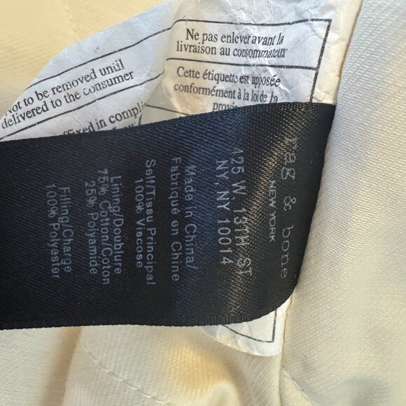 Cute Rag & Bone Salmon Satin Bomber / Baseball Jacket XS - Picture 9 of 10